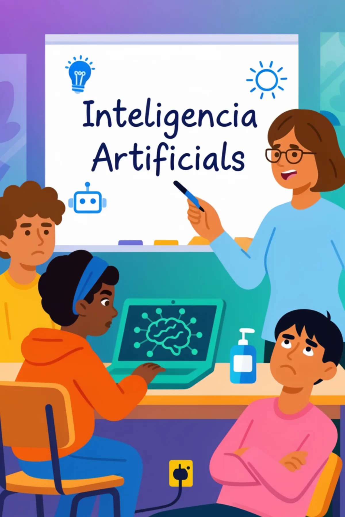 AI-generated image with the misspelling "educasion" in place of "educacion," mirroring LATAM Spanish phonetic patterns.