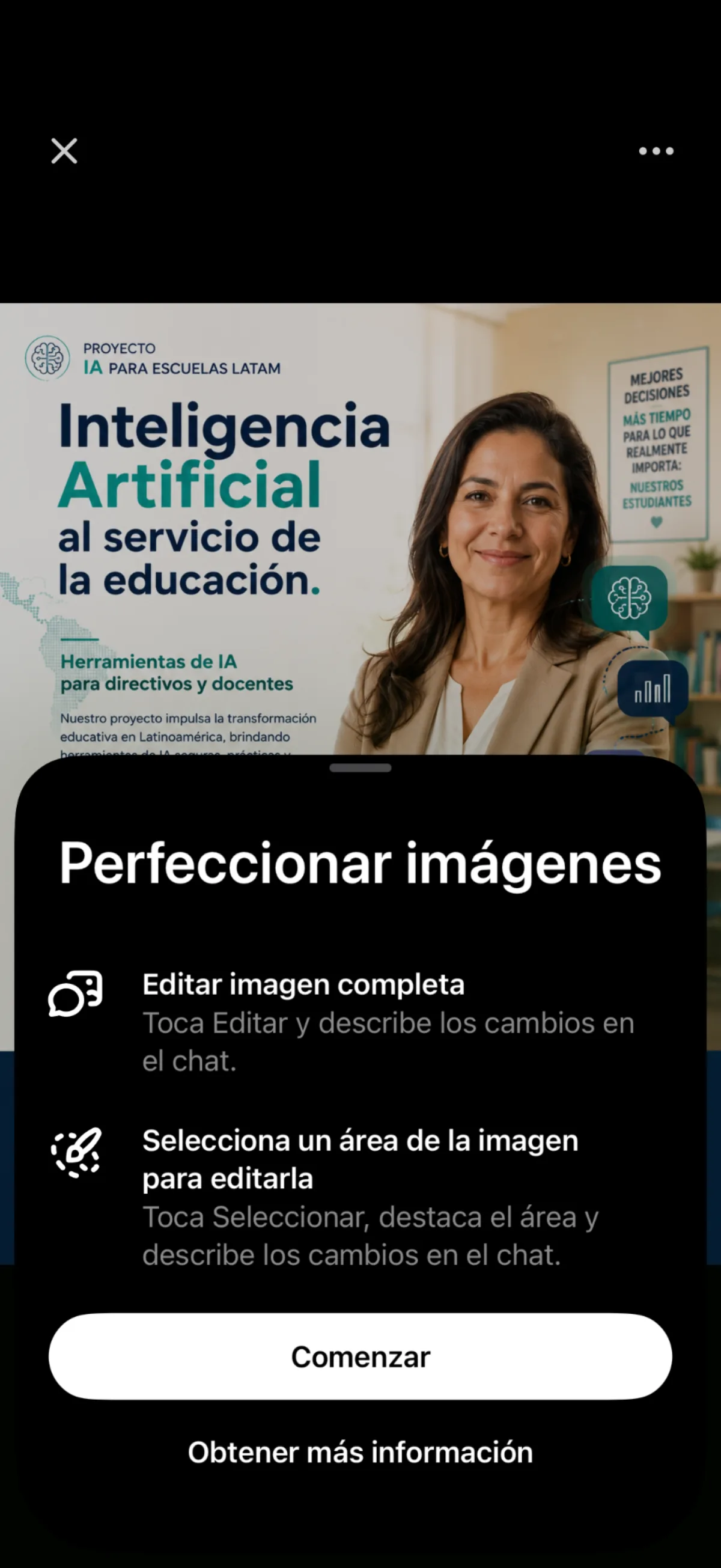 AI-generated Spanish-language poster mixing Spanish and English words with grammatically impossible structures.